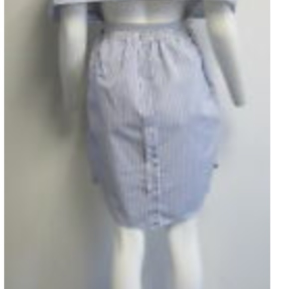 JEAN PAUL GAULTIER FEMME white/blue dress sz 40/6 - Picture 4 of 7